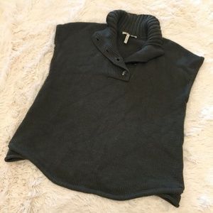 BCBGeneration Button Mock Turtleneck Knit Top